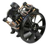 SCHULZ AIR COMPRESSOR - 20HP THREE PHASE - 120 GALLONS HORIZONTAL TANK - 208-230-460 VOLTS 934.7452-0