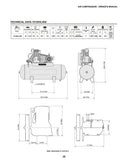 SCHULZ AIR COMPRESSOR - 10HP THREE PHASE - 120 GALLONS HORIZONTAL TANK - 208-230-460 VOLTS 932.9327-0
