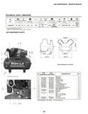 SCHULZ AIR COMPRESSOR - 7.5HP THREE PHASE - HORIZNTAL 80 GAL TANK - 30CFM - 175 PSI 932.9348-0