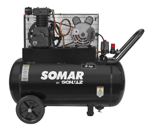 SOMAR SCHULZ AIR COMPRESSOR - 2HP 20GAL HORIZ-PORTABLE MSL-10MAX - 941.8036-0