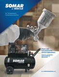 SOMAR SCHULZ AIR COMPRESSOR - 2HP 20GAL HORIZ-PORTABLE MSL-10MAX - 941.8036-0