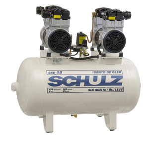 SCHULZ AIR COMPRESSOR OIL LESS - 3HP SINGLE PHASE - 30 GALLON TANK - 220 VOLTS - 931.1316-0