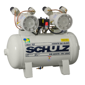 SCHULZ AIR COMPRESSOR OIL LESS - 2HP SINGLE PHASE - 30 GALLON TANK - 220 VOLTS - 930.8033-0