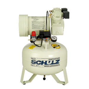 SCHULZ AIR COMPRESSOR OIL LESS - 1HP SINGLE PHASE - 8 GALLON TANK - 110 VOLTS - 931.1208-0
