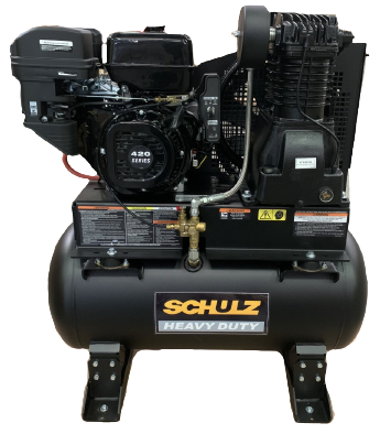 SCHULZ AIR COMPRESSOR - 13HP GS420 SCHULZ - GAS-DRIVE - 1330HL30X-GS