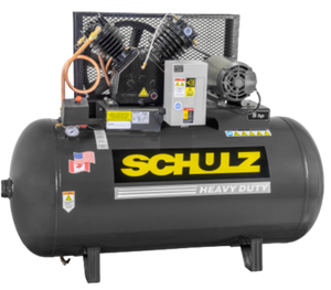 SCHULZ AIR COMPRESSOR - 5HP- SINGLE PHASE - 80 GALLONS TANK - 20CFM - 175 PSI 932.9345-0