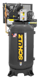 SCHULZ AIR COMPRESSOR - 5HP- SINGLE PHASE - 80 GALL VERTICAL - 20CFM - 175 PSI 932.9339-0