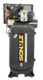 SCHULZ AIR COMPRESSOR 5HP THREE PHASE 80 GALLON TANK - 20CFM - 175 PSI 932.9340-0