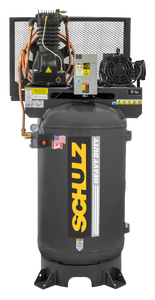 SCHULZ AIR COMPRESSOR 5HP THREE PHASE 80 GALLON TANK - 20CFM - 175 PSI 932.9362-0