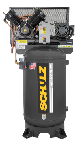 SCHULZ AIR COMPRESSOR - 7.5HP SINGLE PHASE - 80 GALLON TANK - 30CFM - 175 PSI 932.9341-0