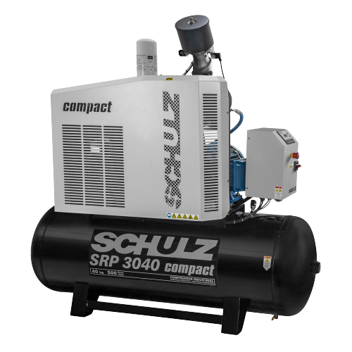 SCHULZ ROTARY SCREW SRP-3040 COMPACT - 40HP - 120 GAL - THREE PHASE 230/460v AIR COMPRESSOR 970.3233-0