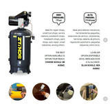 SCHULZ DIRECT DRIVE AUDAZ 5HP 80-GALLON TWO-STAGE AIR COMPRESSOR (230V 1-PHASE) - 932.9364-0