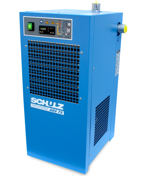 SCHULZ REFRIGERATED AIR COMPRESSOR DRYER: 71 - 86 CFM - ADS75-UP