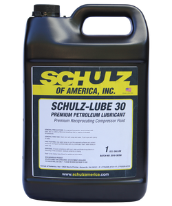 SCHULZ PREMIUM PETROLEUM LUBRICANT AIR COMPRESSOR FLUID 30# 1 GALLON
