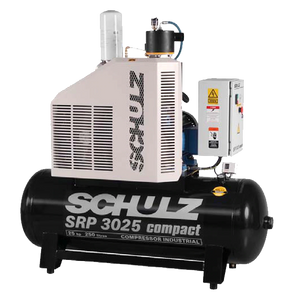 SCHULZ ROTARY SCREW SRP-3025 COMPACT - 25HP - 80 GAL - THREE PHASE 230/460v AIR COMPRESSOR 970.2840-0