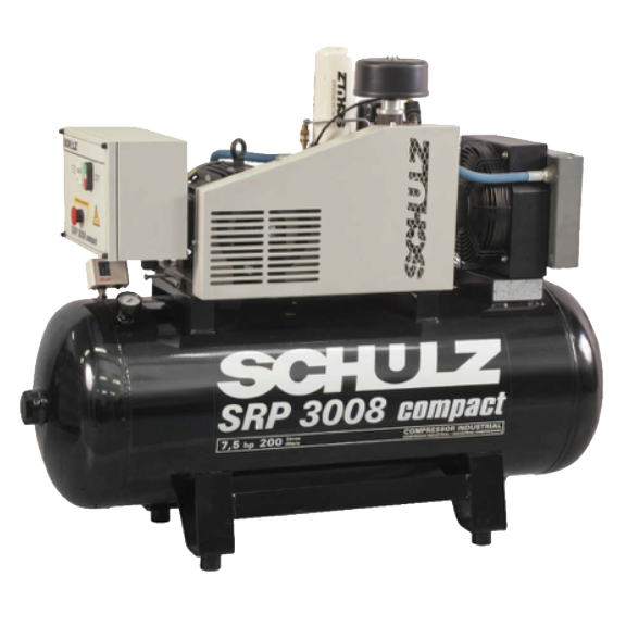 SCHULZ ROTARY SCREW SRP-3008 COMPACT - 7.5HP - 60 GAL / SINGLE PHASE (970.3890-0) OR THREE PHASE (970.3891-0)